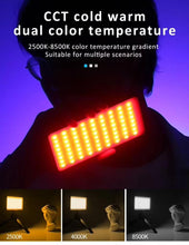 RGB Portable Camera And Mobile Light Dimmable Panel Lamp | Full Color 2700-6500k 6.5W for Smart Phone Photography Video Led Light 1800 mAh for Zoom Calls/Live Stream/Selfies/Makeup/Vlogging