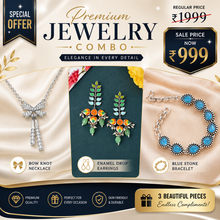 3 PCS Premium Jewelry Combo Set for Women | Necklace + Earrings + Bracelet |